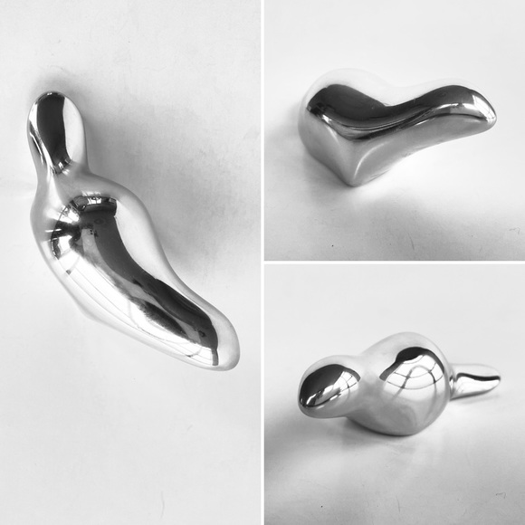 Silver Metal Animal Figurine - Picture 6 of 16